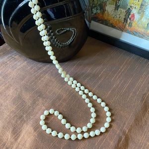Faux-Ivory rose shaped beads